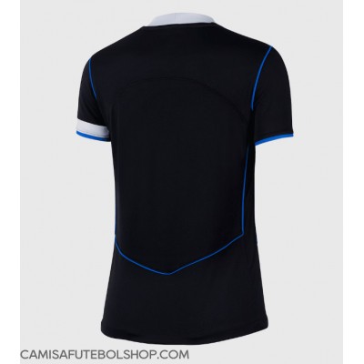 Camisa de time de futebol Chelsea Replicas 3º Equipamento Feminina 2025-26 Manga Curta Camisa de time de futebol Chelsea Replicas 3º Equipamento Feminina 2025-26 Manga Curta